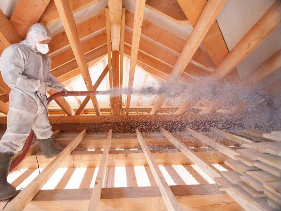 Attic blown-in