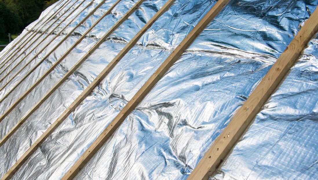 Radiant barrier roof
